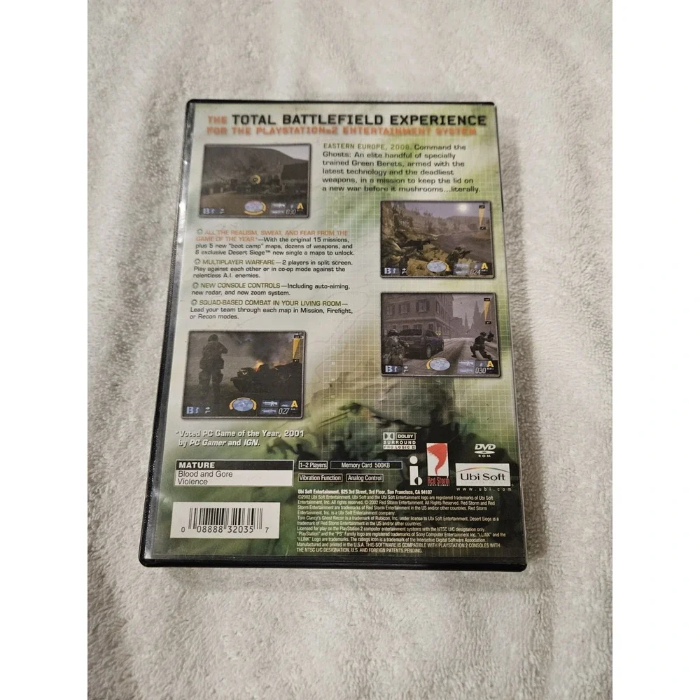 Tom Clancy's Ghost Recon Squad Based Battlefield PS2 (Sony PlayStation 2, 2006)